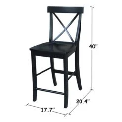 24" Martha X Back Counter Height Barstool - International Concepts -Living Space Shop GUEST 837f859d 3d96 43dd 8368 432205e0e489