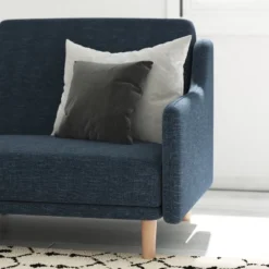 Emma And Oliver Plush Padded Upholstered Split Back Sofa Futon With Smooth Curved Removable Arms And Wooden Legs 15 Emma And Oliver Plush Padded Upholstered Split Back Sofa Futon With Smooth Curved Removable Arms And Wooden Legs -Living Space Shop GUEST 83cd44ad 6352 4aa6 a586 2c31f538c776