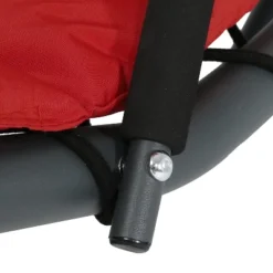 Sunnydaze Decor Sunnydaze Outdoor Hanging Chaise Floating Lounge Chair With Canopy Umbrella And Stand -Living Space Shop GUEST 84688a6d 9030 491a aae1 e844a5015fe5