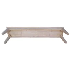 72" Shaker Style Bench Unfinished - International Concepts 7 72" Shaker Style Bench Unfinished - International Concepts -Living Space Shop GUEST 84788c88 21b1 4cb8 a420 439f1cfee465