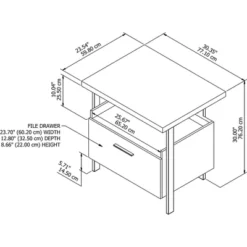 Architect 1 Drawer File Cabinet Modern Walnut - Bush Furniture 10 Architect 1 Drawer File Cabinet Modern Walnut - Bush Furniture -Living Space Shop GUEST 849475f7 7caf 4696 9522 7aee86fe38b4