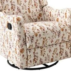 Set Of 2 Bernd Comfy Manual Swivel Glider Recliner With Built-in S-spring And Metal Base | KARAT HOME -Living Space Shop GUEST 84b05234 f817 4a34 9506 162857f3dff6