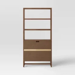 70.5" Warwick Storage Bookcase Brown - Threshold™ 5 70.5" Warwick Storage Bookcase Brown - Threshold™ -Living Space Shop GUEST 85980270 0fc8 4a5b ba6e e66fa9ae95c9