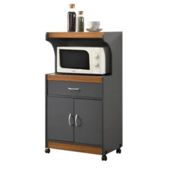 Microwave Kitchen Cart In Gray Oak - Hodedah 9 Microwave Kitchen Cart In Gray Oak - Hodedah -Living Space Shop GUEST 86c25fcb 05b5 435a 8d29 fc04141e6b0a