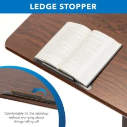 Mount-It! Height Adjustable Overbed Desk And Table With Tilting Tabletop | Overbed Medical Table With Wheels | Dark Walnut 13 Mount-It! Height Adjustable Overbed Desk And Table With Tilting Tabletop | Overbed Medical Table With Wheels | Dark Walnut -Living Space Shop GUEST 8749846f ec9b 4075 a775 880af4cb6392
