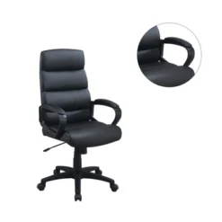 Simple Relax High-Back Adjustable Height Office Chair In Black 5 Simple Relax High-Back Adjustable Height Office Chair In Black -Living Space Shop GUEST 8809145a b416 4b84 9448 ce6d9e12f65e
