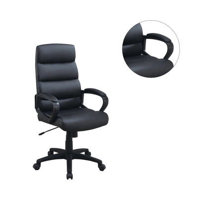 Simple Relax High-Back Adjustable Height Office Chair In Black 3 Simple Relax High-Back Adjustable Height Office Chair In Black - Image 3