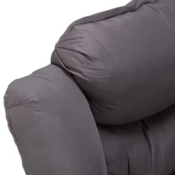 JOMEED Modern Fabric Lazy Lounge Foldable Lightweight Single Steel Frame Accent Chair With Armrests And Side Pocket For Home Or Office, Grey 7 JOMEED Modern Fabric Lazy Lounge Foldable Lightweight Single Steel Frame Accent Chair With Armrests And Side Pocket For Home Or Office, Grey -Living Space Shop GUEST 880ad048 7232 4406 ae5b 2c55ffd91405