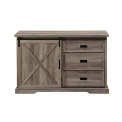 Orson Transitional Sliding X Barn Door Sideboard With 3 Drawers - Saracina Home -Living Space Shop GUEST 88329e10 f9bf 47de 8572 0106e820275c