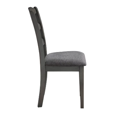 7pc West Lake Dining Set Natural/Gray - OSP Home Furnishings 2 7pc West Lake Dining Set Natural/Gray - OSP Home Furnishings - Image 2