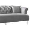 Elegance Contemporary Sofa Velvet Gray - Armen Living