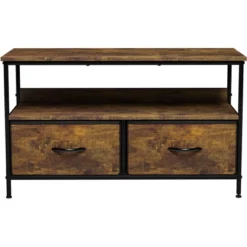 Sorbus 2 Drawer TV Stand Dresser With Wood Top -Living Space Shop GUEST 8b6a9e2c 480e 4857 ac0b 8e509ac1b238