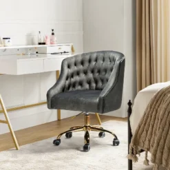 Anika Home Office Task Chair Velvet Tufted Swivel Adjustable Swivel 360 Degree Wheels | Karat Home 32 Anika Home Office Task Chair Velvet Tufted Swivel Adjustable Swivel 360 Degree Wheels | Karat Home -Living Space Shop GUEST 8bb0ce8e f04e 4acc bd7d 1c096ddce760