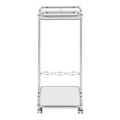 Ripley Chrome Finish Bar Cart Silver - Inspire Q 9 Ripley Chrome Finish Bar Cart Silver - Inspire Q -Living Space Shop GUEST 8bc8668f e012 43d9 81d6 ddf214fb5013