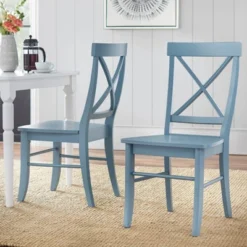 Set Of 2 Albury Cross Back Dining Chairs - Buylateral -Living Space Shop GUEST 8c1bbb2a 7b23 47c7 bf92 72f5e680f00d