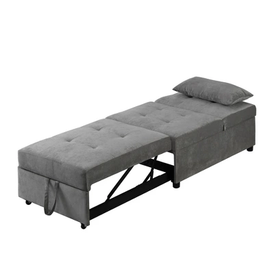 Pull Out Sleeper Sofa With Pillow - ModernLuxe 1 Pull Out Sleeper Sofa With Pillow - ModernLuxe