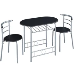 Yaheetech Modern Round Dining Table Set For 2 With Steel Legs, Storage Rack For Kitchens 14 Yaheetech Modern Round Dining Table Set For 2 With Steel Legs, Storage Rack For Kitchens -Living Space Shop GUEST 8ccc96b5 0b8a 466d a5d8 05d1ef20e9d7
