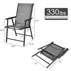 Costway 2PCS Folding Chairs Steel Frame Patio Garden Outdoor W/ Armrest & Footrest 17 Costway 2PCS Folding Chairs Steel Frame Patio Garden Outdoor W/ Armrest & Footrest -Living Space Shop GUEST 8d550329 7fbc 485b a8c6 e5c8b4298836