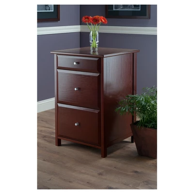 Delta File Cabinet Walnut - Winsome 2 Delta File Cabinet Walnut - Winsome - Image 2
