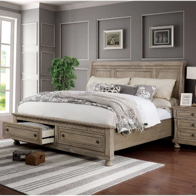 2pc Queen Earl Bedroom Set With Nightstand Gray - HOMES: Inside + Out 4 2pc Queen Earl Bedroom Set With Nightstand Gray - HOMES: Inside + Out - Image 4