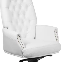 Flash Furniture High Back Traditional Tufted White LeatherSoft Multifunction Executive Swivel Ergonomic Office Chair With Arms -Living Space Shop GUEST 8f49f362 b28c 4358 87e2 b24319964d4c