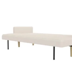 Benedict Wooden Futon Ivory - Room & Joy -Living Space Shop GUEST 8f6611a4 56e6 49e8 9ef1 bd003c859d24