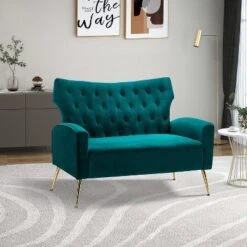 Brion 48" Contemporary Wingback Design Loveseat | KARAT HOME -Living Space Shop GUEST 905205d5 c3e0 473b aca3 78569875df9b