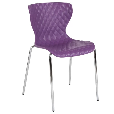 Emma And Oliver Contemporary Design Accent Dining Plastic Stack Chair 14 Emma And Oliver Contemporary Design Accent Dining Plastic Stack Chair - Image 14