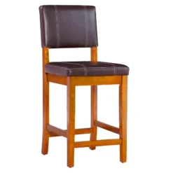 24" Milano Counter Height Barstool - Linon -Living Space Shop GUEST 9248d723 ead7 476f 9d4e 100b42236528