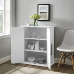 Bartlett Stackable Storage Pantry White - Crosley -Living Space Shop GUEST 930df267 a11a 42b6 8f40 5197c2023f6a