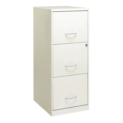 Space Solutions 18 Inch 3 Drawer Vertical Organizer Cabinet For Office, White 1 Space Solutions 18 Inch 3 Drawer Vertical Organizer Cabinet For Office, White