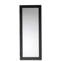 Pontus Wood Wall-Mountable Jewelry Armoire With Mirror - Baxton Studio -Living Space Shop GUEST 9488f926 5a5d 482e b385 f9131bb5d901