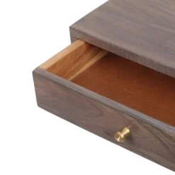 Bucyrus Rustic Glam Handcrafted Acacia Wood C Shaped Side Table Dark Brown/Gold - Christopher Knight Home -Living Space Shop GUEST 94f67cae ae72 48de 880f 4aaac1e0e5a8