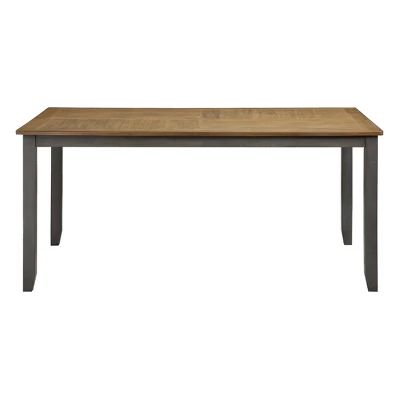 7pc West Lake Dining Set Natural/Gray - OSP Home Furnishings 1 7pc West Lake Dining Set Natural/Gray - OSP Home Furnishings