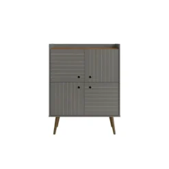 45.5" Bogart Mid-Century Modern 4 Shelf Accent Cabinet - Manhattan Comfort -Living Space Shop GUEST 9812a287 8aec 4557 8094 335d4716d4ab