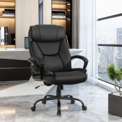 Best Seller 17 Costway Big & Tall 500lb Massage Office Chair E Xecutive PU Leather Computer Desk Chair