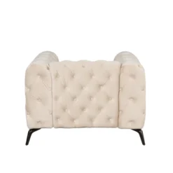 Modern Velvet Upholstered Accent Sofa Chair With Button Tufted Back-ModernLuxe -Living Space Shop GUEST 983b547f df1e 4b9a ad02 b39201b1e12b