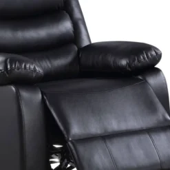 39" Eilbra PU Recliner Sofa Black- Acme Furniture -Living Space Shop GUEST 987284b2 a040 4e0d 8717 2e347c9da589