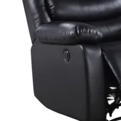 39" Eilbra PU Recliner Sofa Black- Acme Furniture -Living Space Shop GUEST 98d19549 381c 47d4 b666 d2b25ab7a9bd
