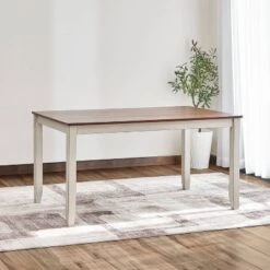 Ellsworth Wood Dining Table Medium Brown - Vifah -Living Space Shop GUEST 9a3a1022 d311 43ed 8bc1 42e1c7d7c2ad