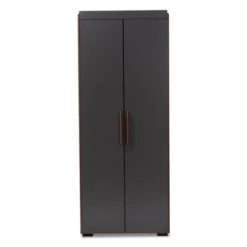 7 Shelf Wardrobe Rikke Two-Tone Wood Storage Cabinet Brown - Baxton Studio 18 7 Shelf Wardrobe Rikke Two-Tone Wood Storage Cabinet Brown - Baxton Studio -Living Space Shop GUEST 9a48b12c f71a 4790 aa1b ae79f7dee93b