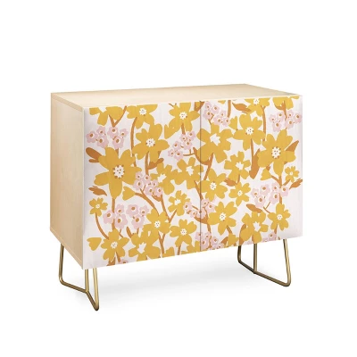 ThirtyOne Illustrations Wildflowers In Turmeric Credenza - Deny Designs 2 ThirtyOne Illustrations Wildflowers In Turmeric Credenza - Deny Designs - Image 2