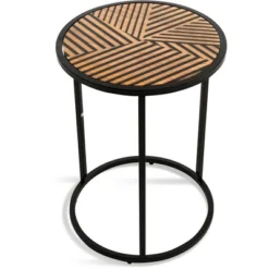 Wilson Round Side Table Carbon Black - ClickDecor -Living Space Shop GUEST 9aef3172 5b58 49e0 998c 01f488f03686