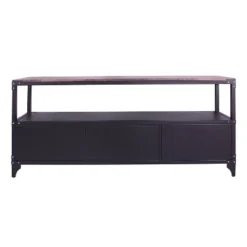 70" Flash Meadow Storage TV Stand For TVs Up To 75" Sand Black/Dark Walnut - HOMES: Inside + Out -Living Space Shop GUEST 9b3b1875 8b7b 4d6a a9ec 506a48ba68bc