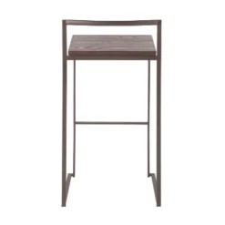 Set Of 2 Fuji Industrial Stackable Barstools - LumiSource -Living Space Shop GUEST 9bf010d5 907c 4527 92c6 af89df705aef