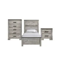 3pc Adam Panel Bedroom Set Gray - Picket House Furnishings -Living Space Shop GUEST 9c16135f 4e84 41bf 96c7 063b34a10e6b
