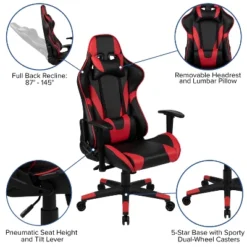 Flash Furniture Gaming Desk And Reclining Gaming Chair Set With Cup Holder And Headphone Hook -Living Space Shop GUEST 9c401bf1 4579 4987 b229 8b35a0ef3b81