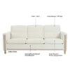 Modern Fabric/PU Upholstered 3 Seater/1 Seater Sofa Couch-ModernLuxe