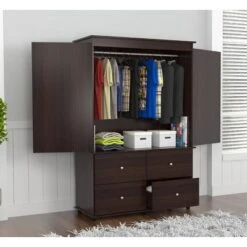 70.9" Video Combo Armoire Espresso - Inval