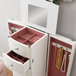 Makenzie Jewelry Armoire White - Powell Company -Living Space Shop GUEST 9d37bd3b ed88 4dbf a2b4 b24f5d0fa549